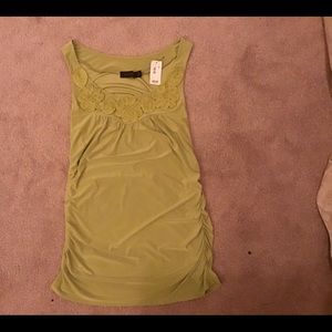 Green floral never used women’s top